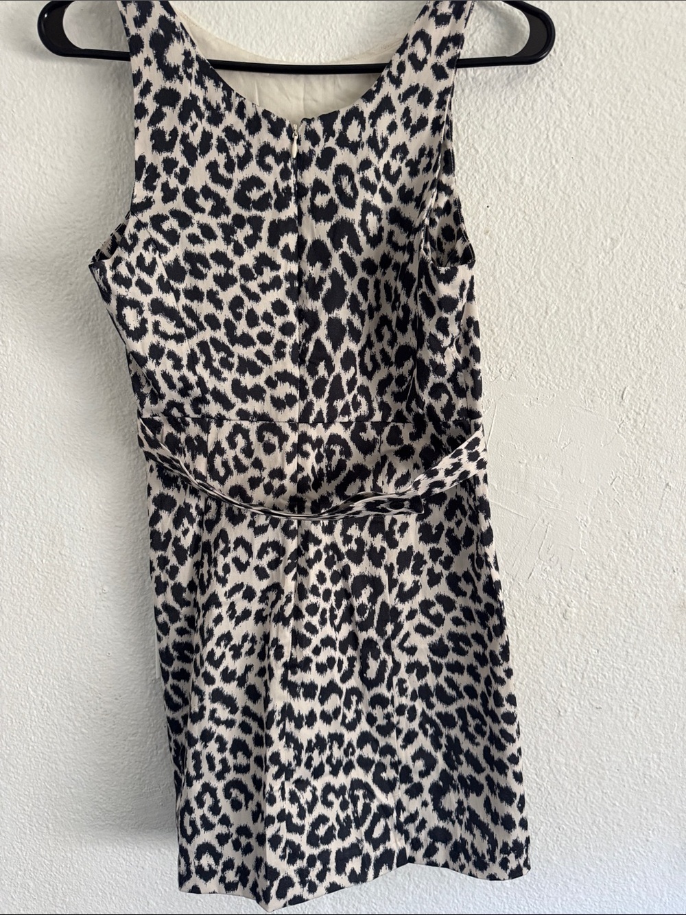 Urban Outfitters Black & White Leopard Mini Dress with Cream Bib - Picture 5 of 7